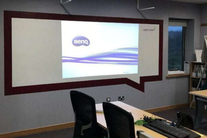 Leinwand Tapete Leinwandtapete Projektionen Beamer Projektor