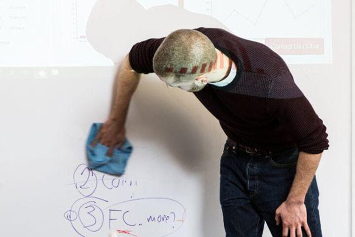 Büro Whiteboard Projektionen beschreibbare Fläche