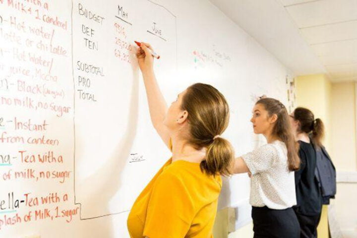 beschreibbare Tapeten Whiteboardtapete Meeting Whiteboardwand