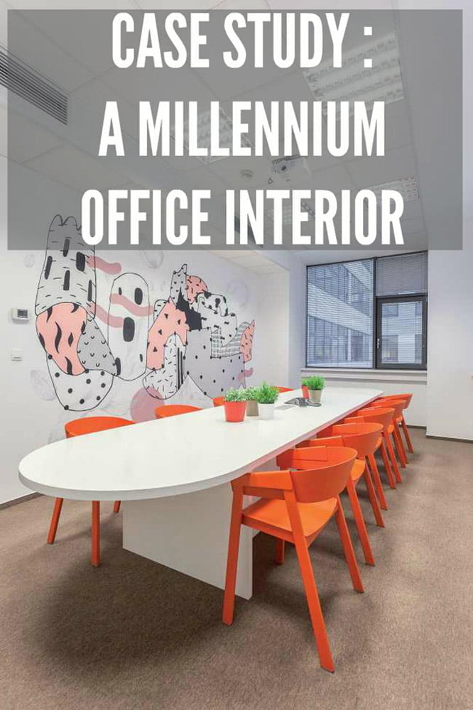 In einem Millennium-Büro wird trocken abwischbare Farbe von Smarter Surfaces verwendet