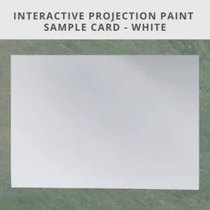 Interactive projector screen paint sample A4 card