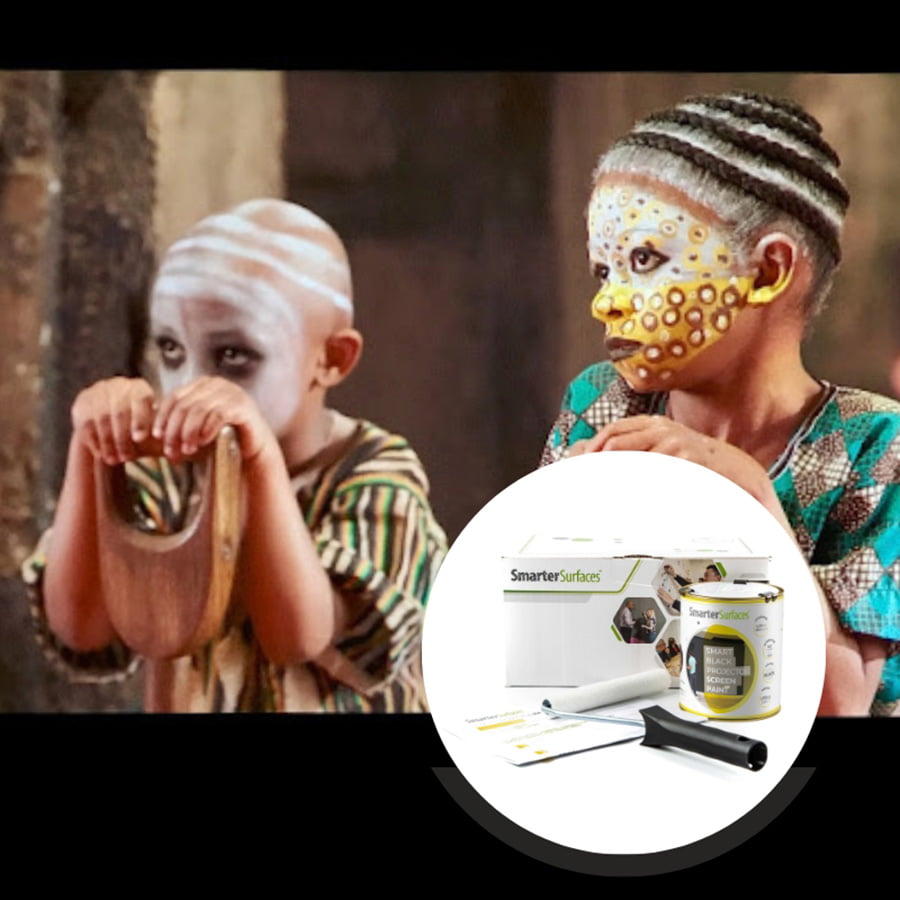 Leinwandfarbe - Schwarz